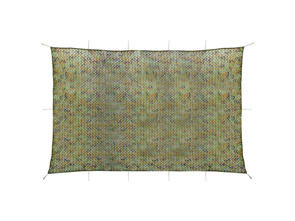 vidaXL Maskovací síť s úložným pytlem 5 x 7 m zelená