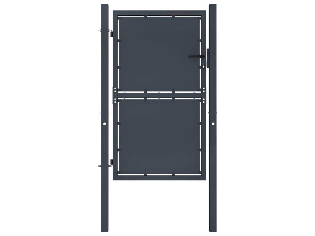 vidaXL Zahradní branka ocel 100 x 200 cm antracitová