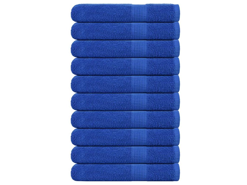 vidaXL Ručníky do sauny 10 ks modrá 80x200 cm 360 g/m² 100% bavlna