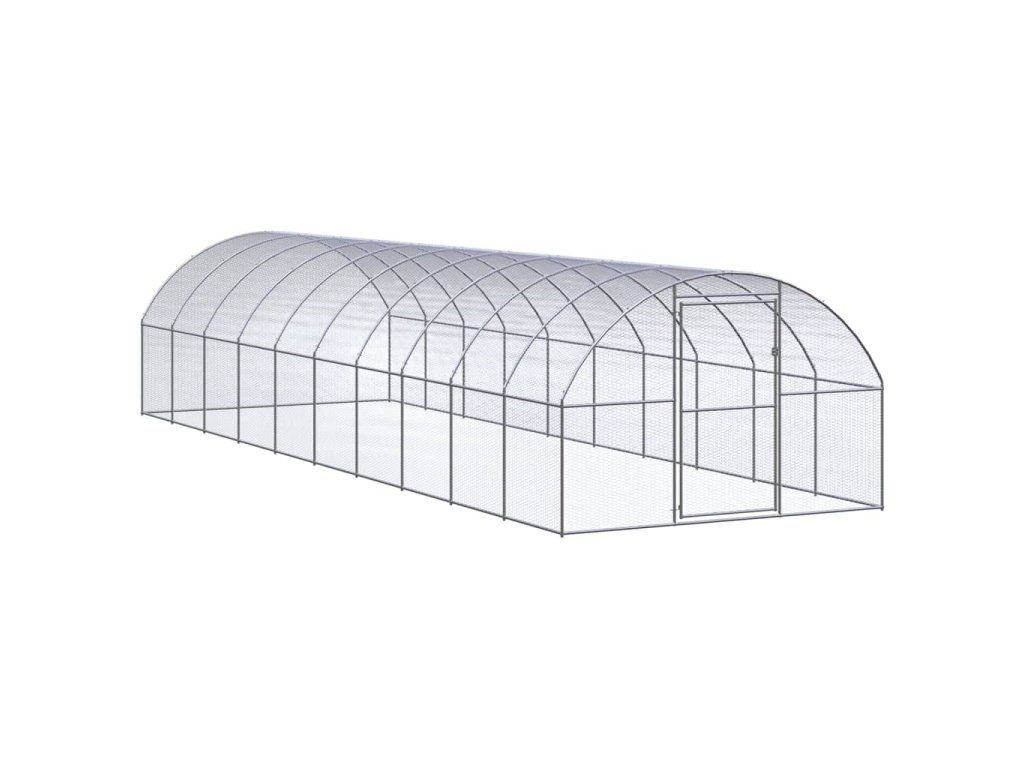 vidaXL Venkovní klec pro kuřata 3 x 10 x 2 m pozinkovaná ocel