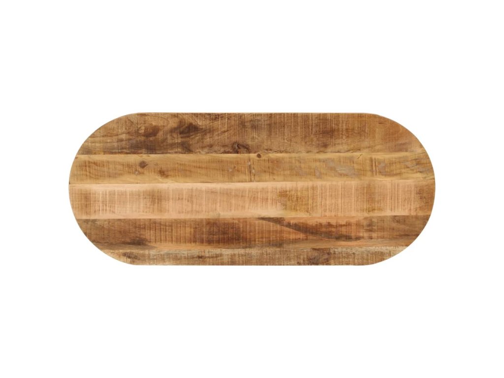 vidaXL Stolní deska 120 x 60 x 2,5 cm oválná masivní hrubý mangovník