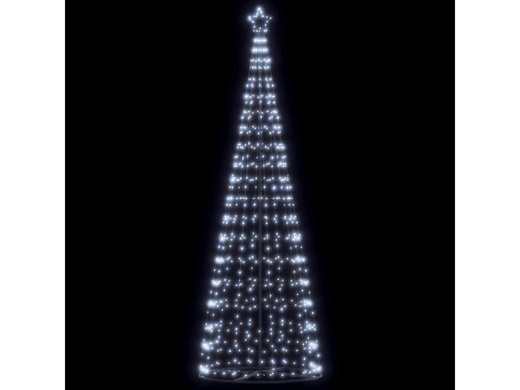 vidaXL LED vánoční stromek 550 studených bílých LED 304 cm