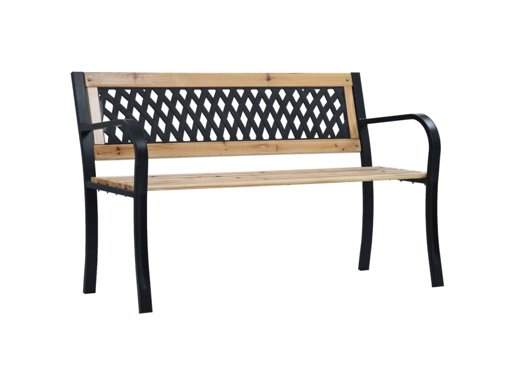 vidaXL Zahradní lavice 120 cm dřevo