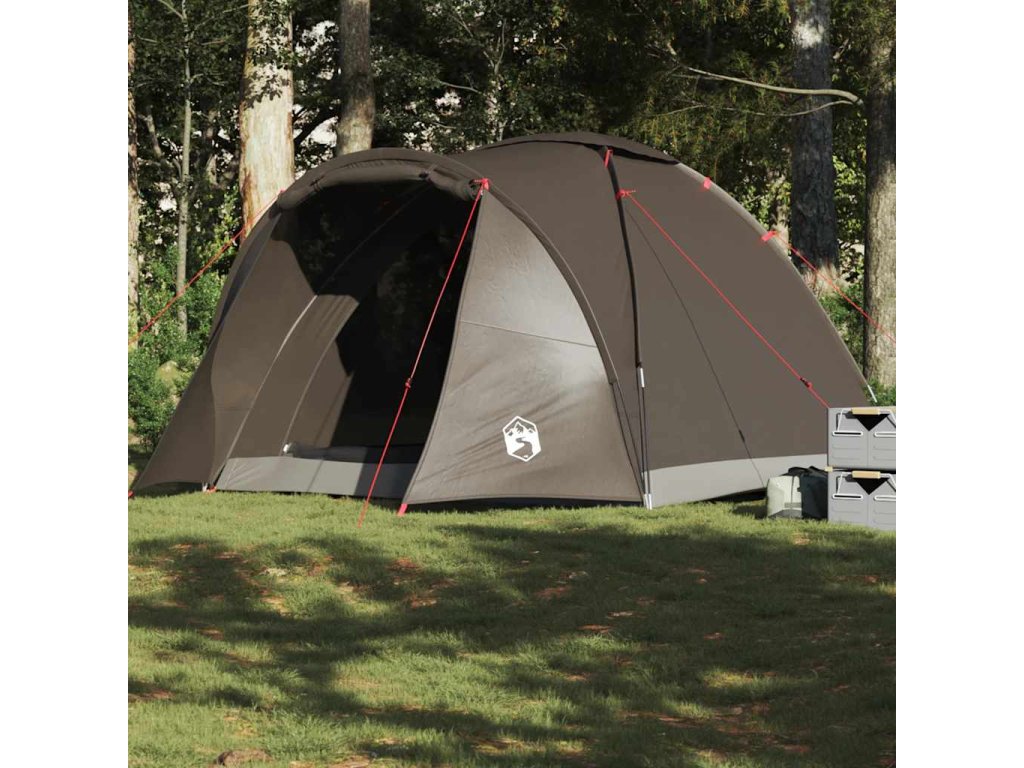 vidaXL Rybářský stan pro 2 osoby hnědý nepromokavý