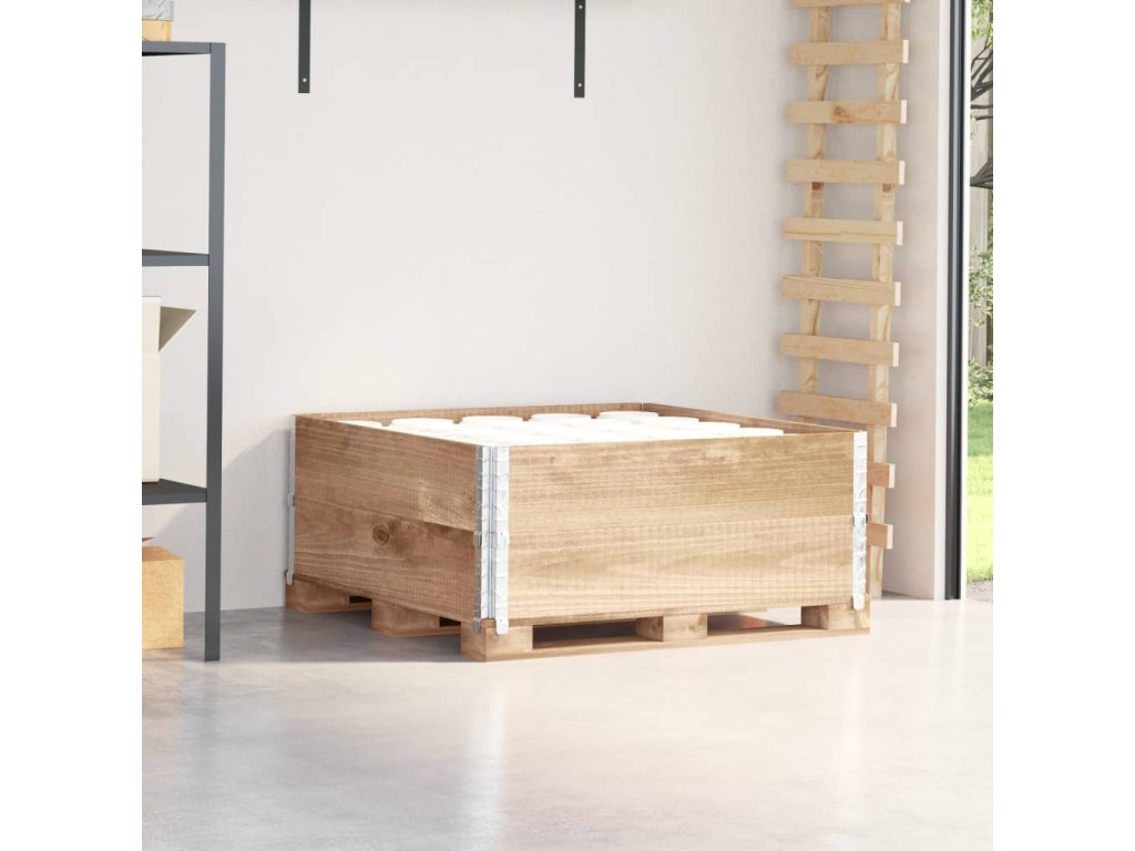 vidaXL Paletové nástavce 2 ks 100 x 100 cm masivní borové dřevo