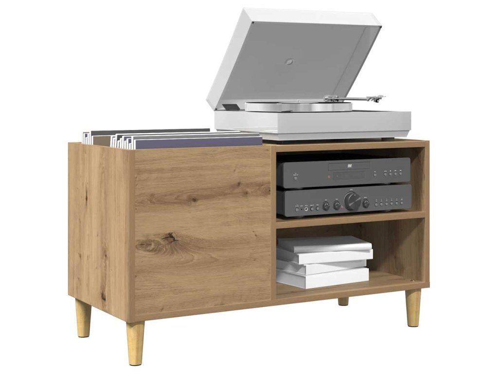 vidaXL Skříňka na LP desky dub artisan 84,5x38x48 cm kompozitní dřevo