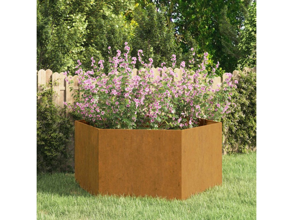 vidaXL Truhlík rezavý 90 x 90 x 45 cm cortenová ocel