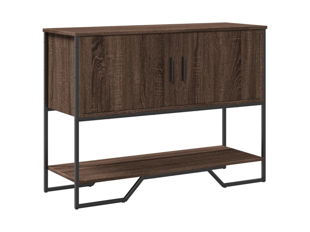 vidaXL Konzolový stolek hnědý dub 100 x 35 x 74,5 cm kompozitní dřevo