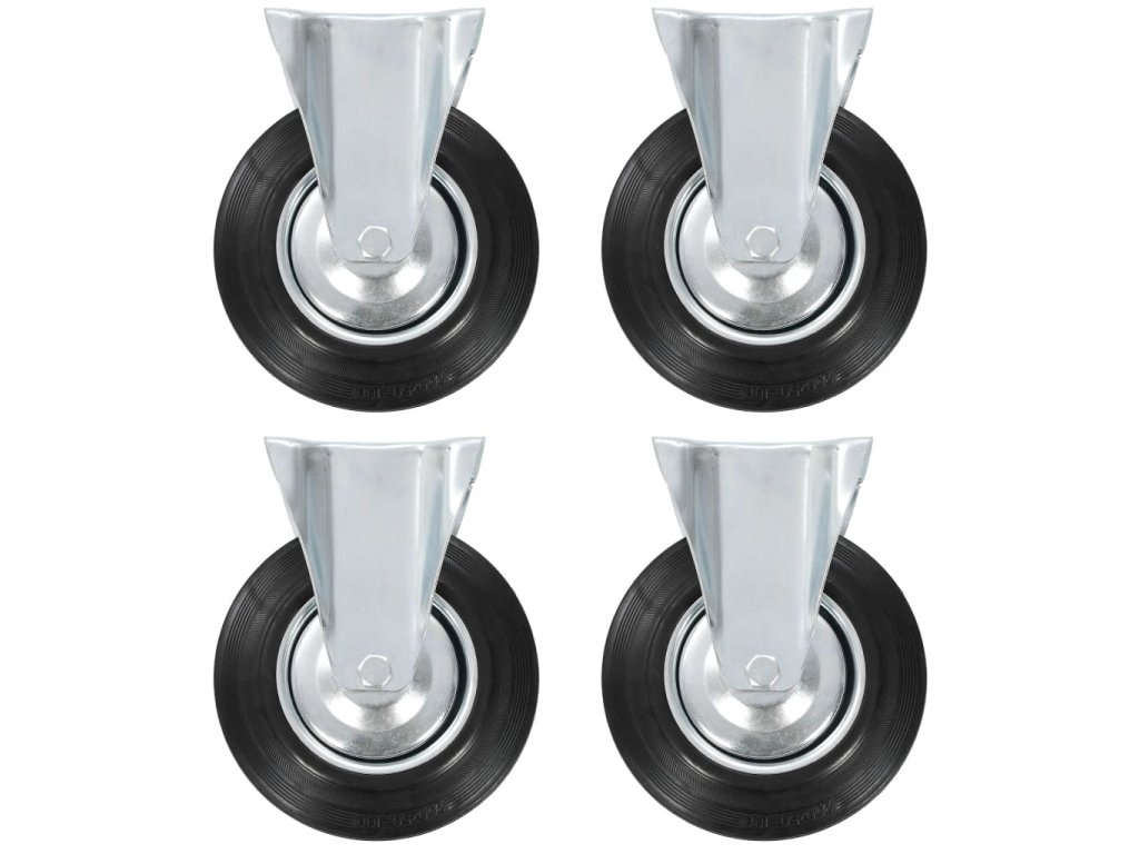 vidaXL 12 ks pevná kolečka 200 mm