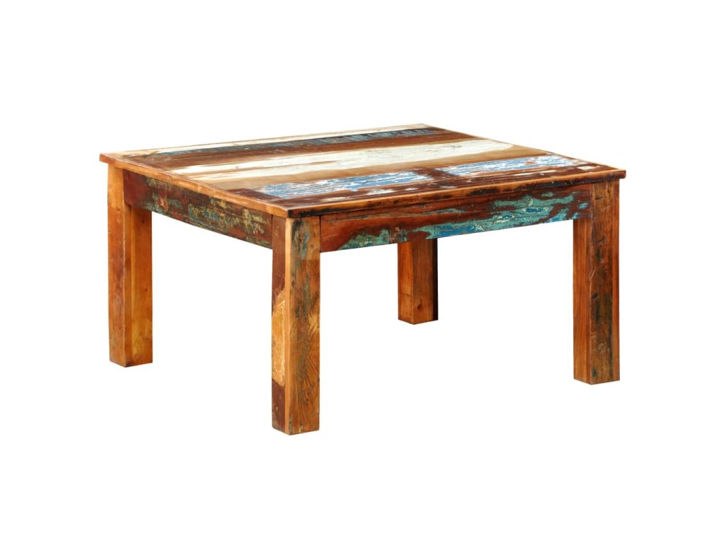 vidaXL Konferenční stolek čtvercový recyklované dřevo