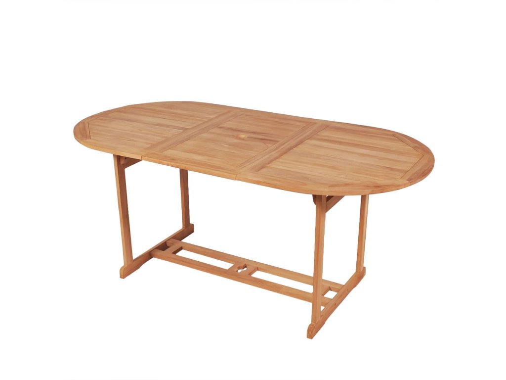 vidaXL Zahradní stůl 180 x 90 x 75 cm masivní teakové dřevo