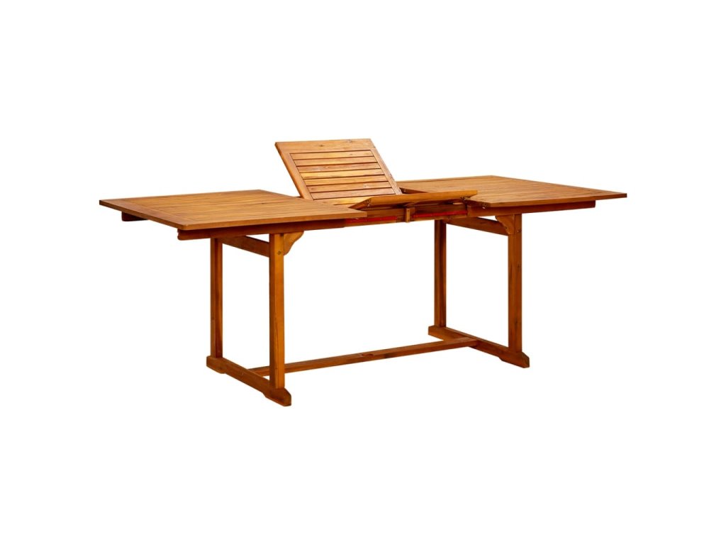 vidaXL Zahradní jídelní stůl (150–200) x 100 x 75 cm masivní akácie