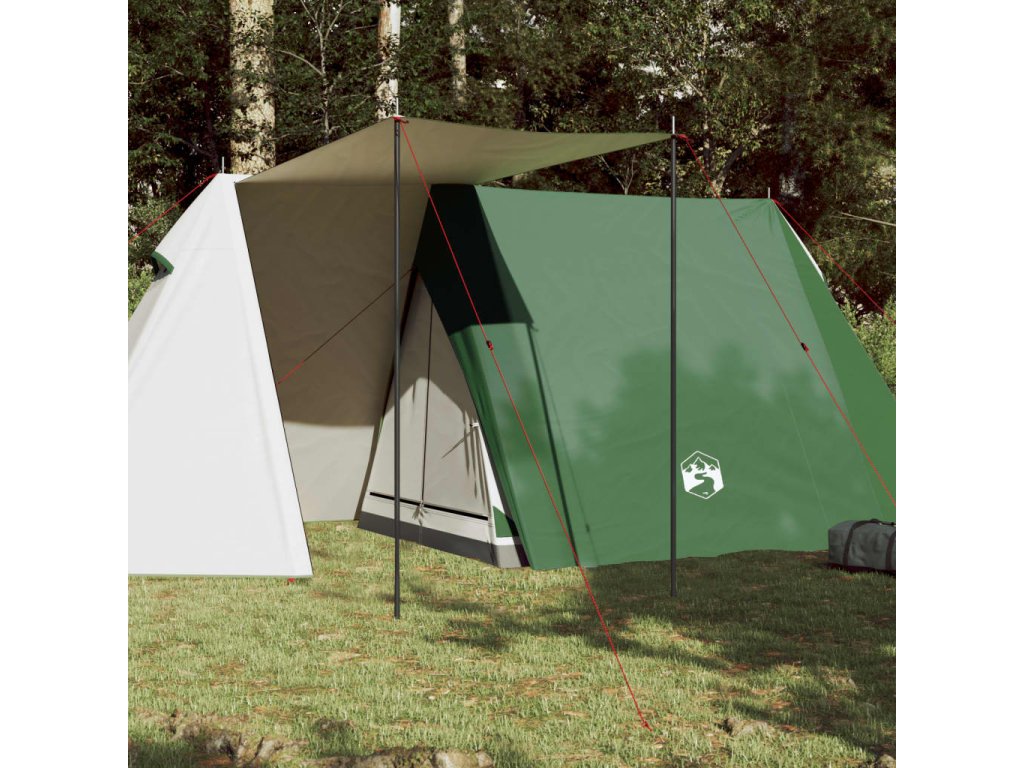 vidaXL Kempingový stan pro 3 osoby zelený nepromokavý