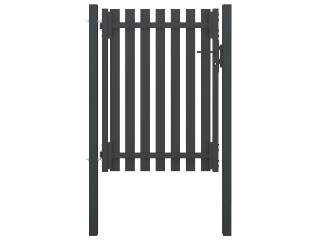 vidaXL Zahradní branka ocel 1 x 1,7 m antracitová