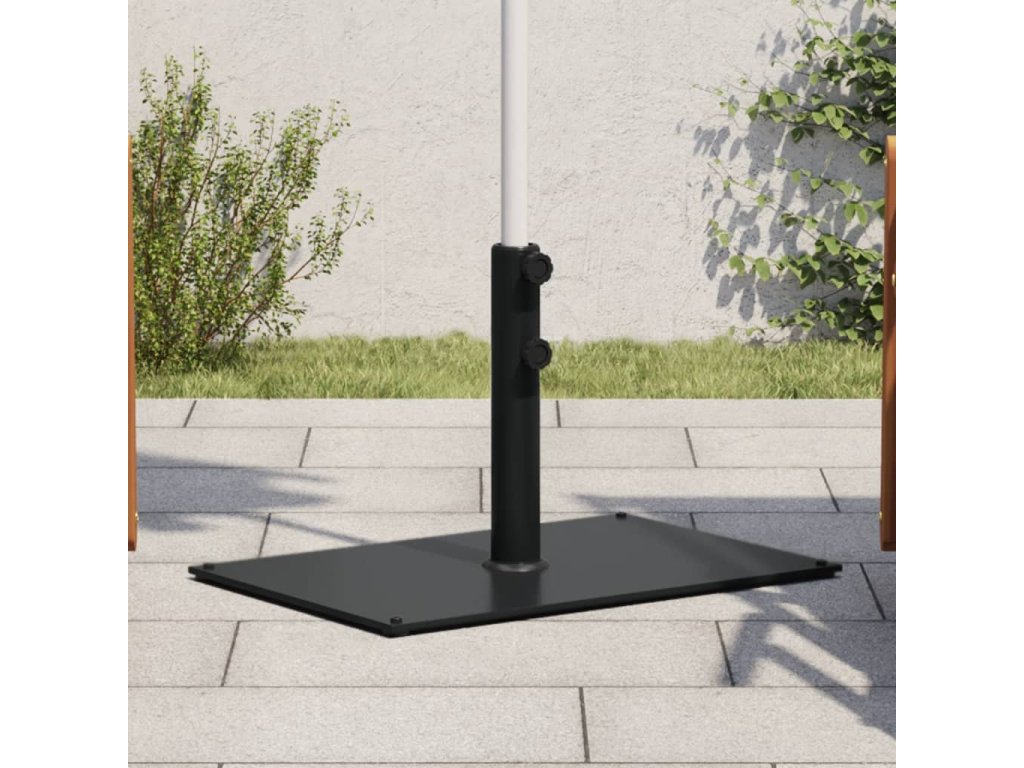 vidaXL Stojan na slunečník pro tyč Ø 32 / 38 / 48 mm 15 kg obdélníkový