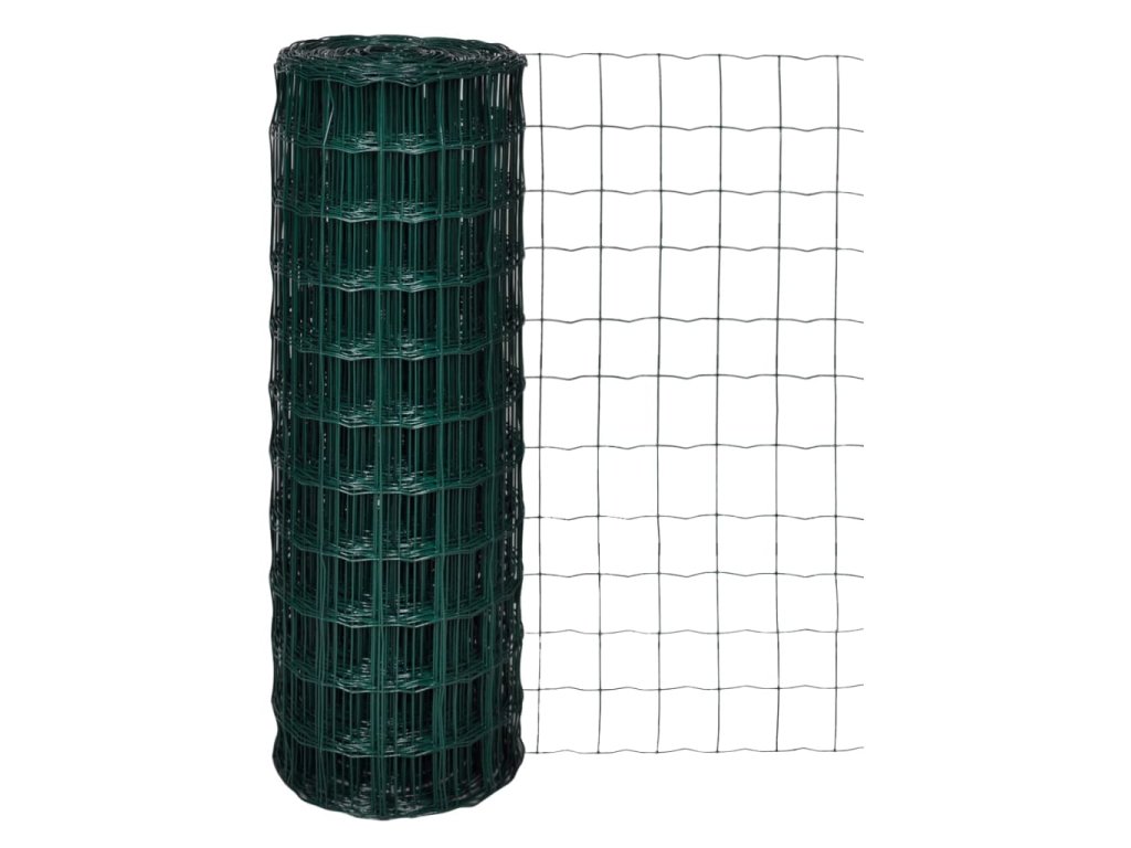 vidaXL Euro plot ocel 25 x 1,7 m zelený