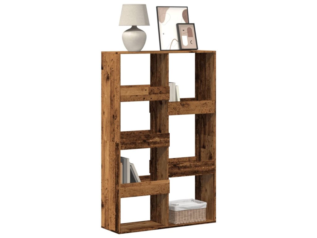 vidaXL Knihovna old wood 100 x 33 x 155,5 cm kompozitní dřevo