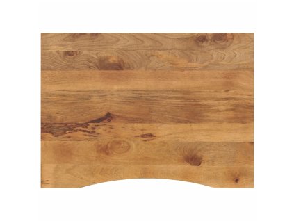 vidaXL Stolní deska s výřezem 100x80x2,5 cm masivní hrubý mangovník