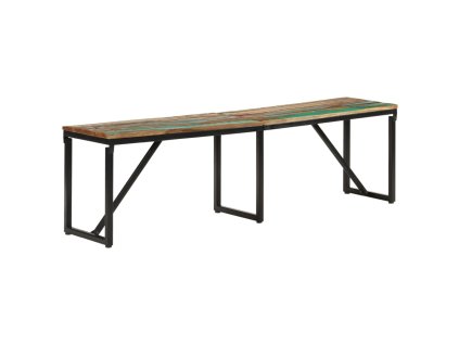 vidaXL Lavice 160 x 35 x 46 cm masivní recyklované dřevo