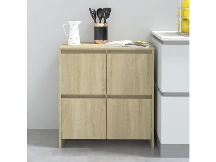 vidaXL Příborník dub sonoma 70x41x75 cm kompozitní dřevo