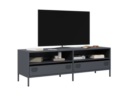 vidaXL TV skříňka antracitová 135x39x43,5 cm ocel válcovaná za studena