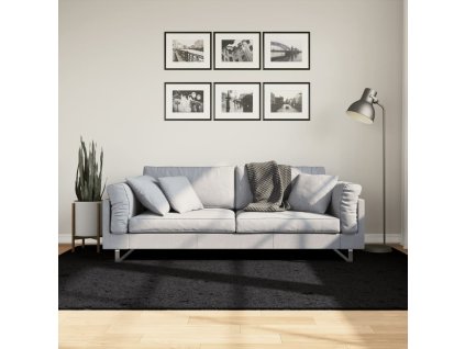 vidaXL Koberec OVIEDO krátký vlas černý 160 x 230 cm