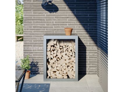 vidaXL Stojan na palivové dřevo 60 x 40 x 80 cm pozinkovaná ocel