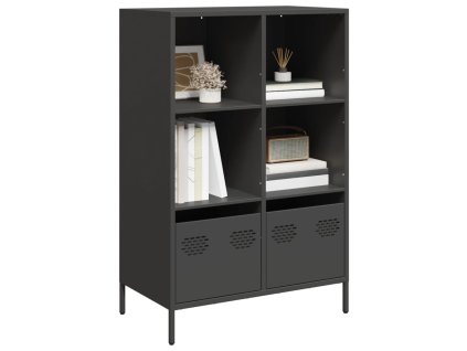 vidaXL Skříň černá 68 x 39 x 103,5 cm ocel