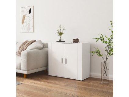 vidaXL Příborník bílý 80 x 33 x 70 cm kompozitní dřevo