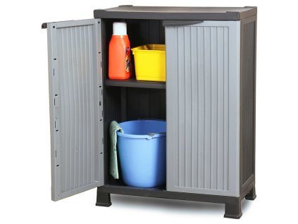 vidaXL Plastová skříňka 68 x 39 x 92 cm