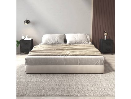 vidaXL Noční stolky 2 ks černé 36 x 30 x 45 cm masivní borové dřevo