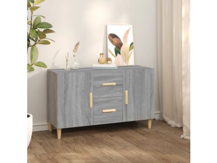 vidaXL Příborník šedý sonoma 100 x 36 x 60 cm kompozitní dřevo