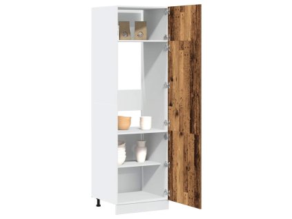 vidaXL Lednička "Lyon" Staré dřevo 60 x 57 x 207 cm Konstrukce dřeva