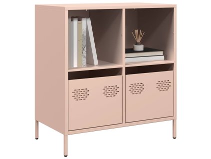 vidaXL Příborník růžový 68 x 39 x 73,5 cm ocel válcovaná za studena