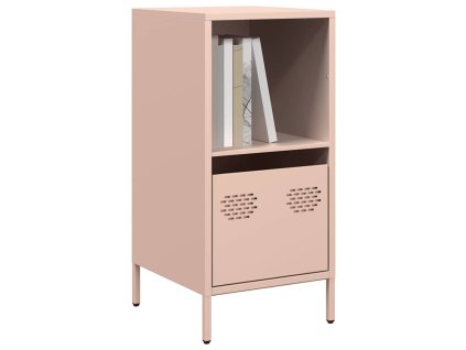 vidaXL Příborník růžový 35 x 39 x 73,5 cm ocel válcovaná za studena