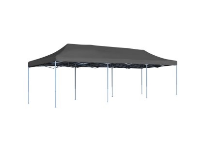 vidaXL Skládací nůžkový party stan 3 x 9 m antracitový