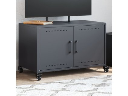 vidaXL TV skříňka antracitová 68 x 39 x 43,5 cm ocel