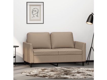 vidaXL 2místná pohovka cappuccino 120 cm umělá kůže