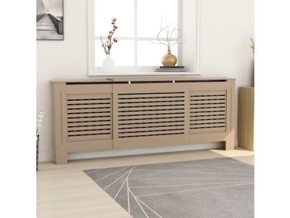 vidaXL Kryt na radiátor MDF 205 cm