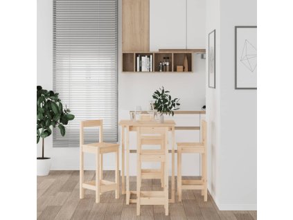 vidaXL 5dílný barový set masivní borové dřevo