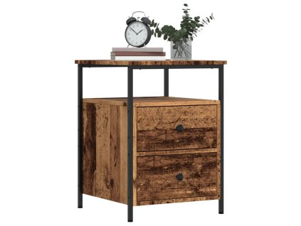 vidaXL Noční stolky 2 ks old wood 44 x 45 x 60 cm kompozitní dřevo