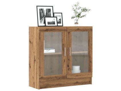 vidaXL Knihovna dub artisan 82,5 x 30,5 x 80 cm kompozitní dřevo