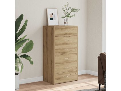 vidaXL Příborník se 6 zásuvkami dub artisan 50x34x96 cm dřevotříska