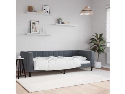 vidaXL Válenda tmavě šedá 80 x 200 cm samet