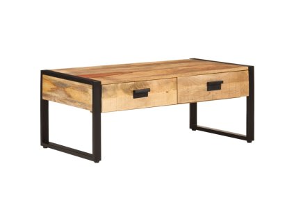 vidaXL Konferenční stolek 100 x 54 x 40 cm masivní mangovník a železo