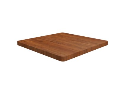 vidaXL Čtvercová stolní deska tmavě hnědá 70x70x4 cm ošetřený dub