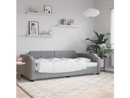 vidaXL Válenda světle šedá 90 x 200 cm textil