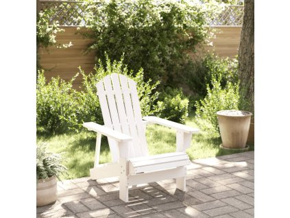 vidaXL Židle Adirondack bílá 69 x 85 x 90,5 cm masivní jedle