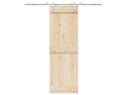 vidaXL Sada příslušenství pro posuvné dveře 200 cm nerez ocel stříbrná