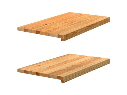 vidaXL Okenní parapety 2ks světle hnědé 70x40x2 cm masivní dub